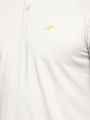 beige solid polo t-shirt - 16373218 - Standard Image - 5