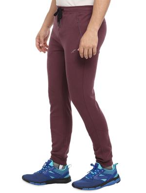 brown solid joggers - 16373230 - Standard Image - 2