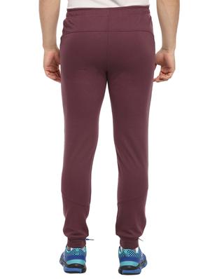 brown solid joggers - 16373230 - Standard Image - 3