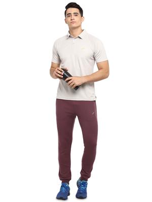 brown solid joggers - 16373230 - Standard Image - 4