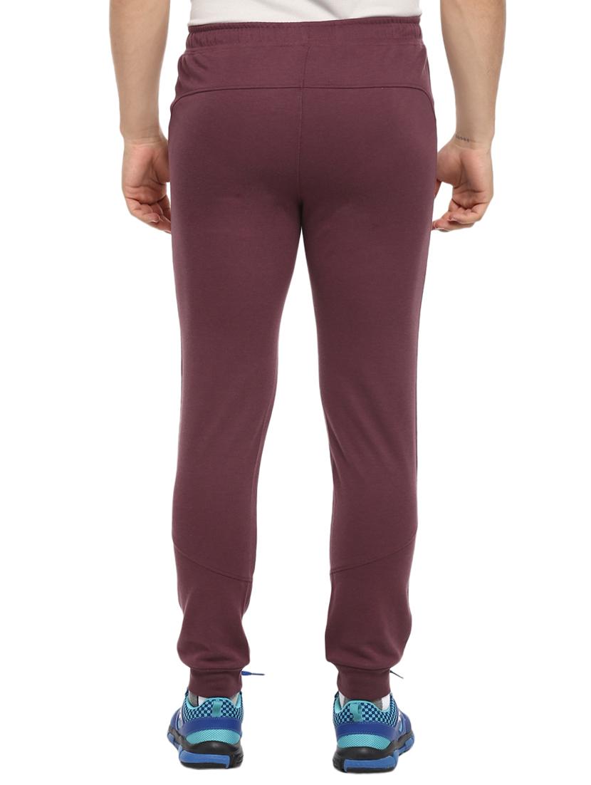 brown solid joggers - 16373230 - Zoom Image - 3