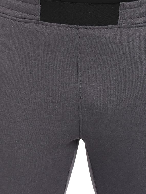 grey solid full length track pant - 16373233 - Zoom Image - 5