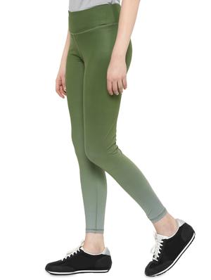 high rise solid sports leggings - 16373238 - Standard Image - 2