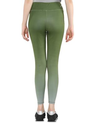 high rise solid sports leggings - 16373238 - Standard Image - 3
