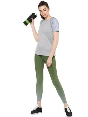 high rise solid sports leggings - 16373238 - Standard Image - 4