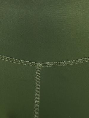high rise solid sports leggings - 16373238 - Standard Image - 6