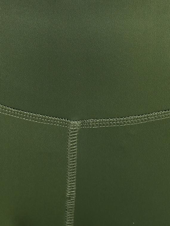 high rise solid sports leggings - 16373238 - Zoom Image - 6