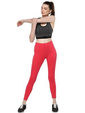 high rise solid sports leggings - 16373239 - Standard Image - 4