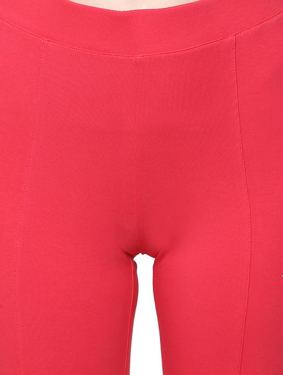 high rise solid sports leggings - 16373239 - Zoom Image - 5