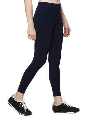 high rise solid sports leggings - 16373242 - Standard Image - 2