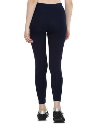 high rise solid sports leggings - 16373242 - Standard Image - 3