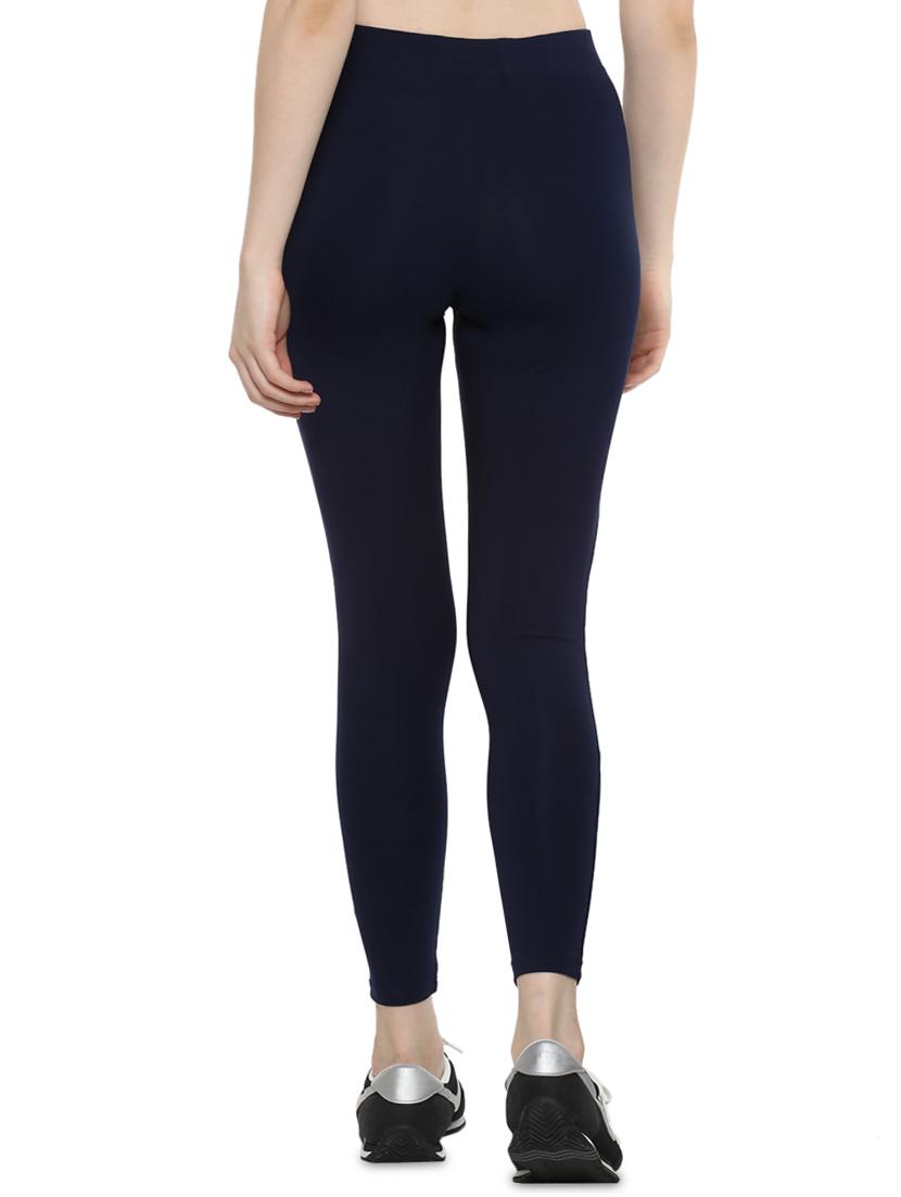 high rise solid sports leggings - 16373242 - Zoom Image - 3