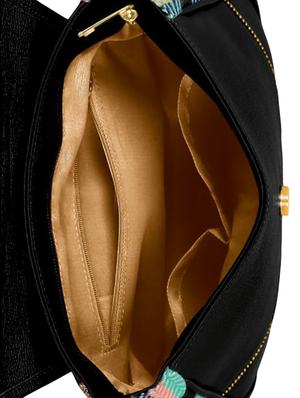black leatherette (pu) regular sling bag - 16374532 - Standard Image - 3