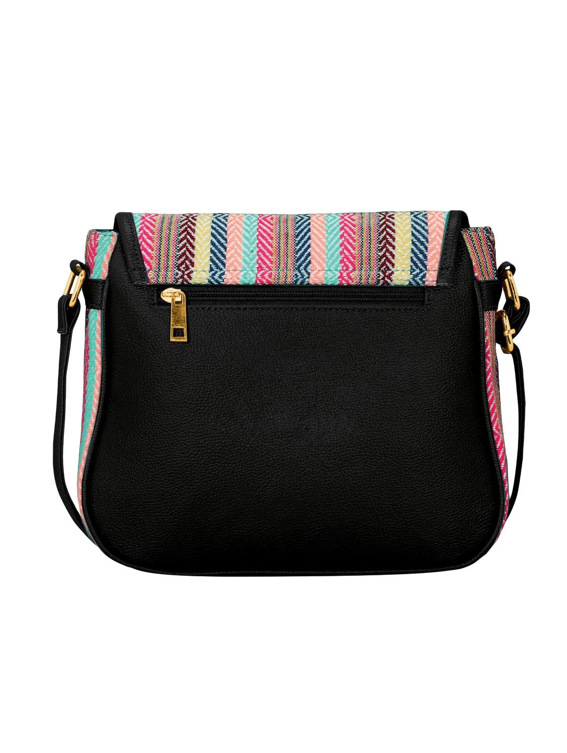 black leatherette (pu) regular sling bag - 16374532 - Zoom Image - 2