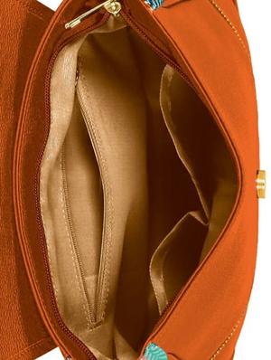 tan leatherette (pu) regular sling bag - 16374538 - Standard Image - 3
