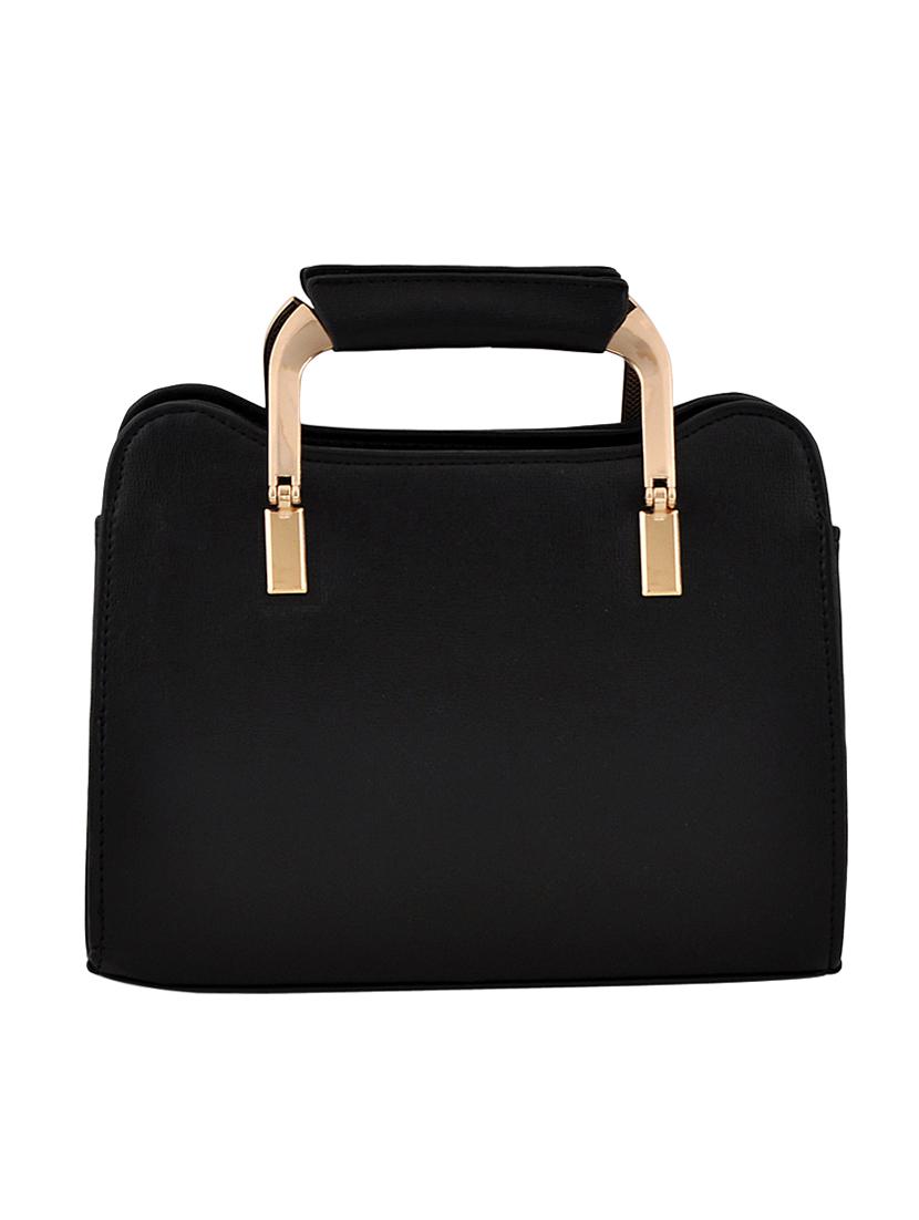 black leatherette (pu) handbag - 16375156 - Zoom Image - 2