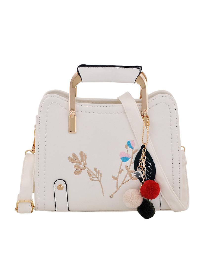white leatherette (pu) handbag - 16375157 - Zoom Image - 1