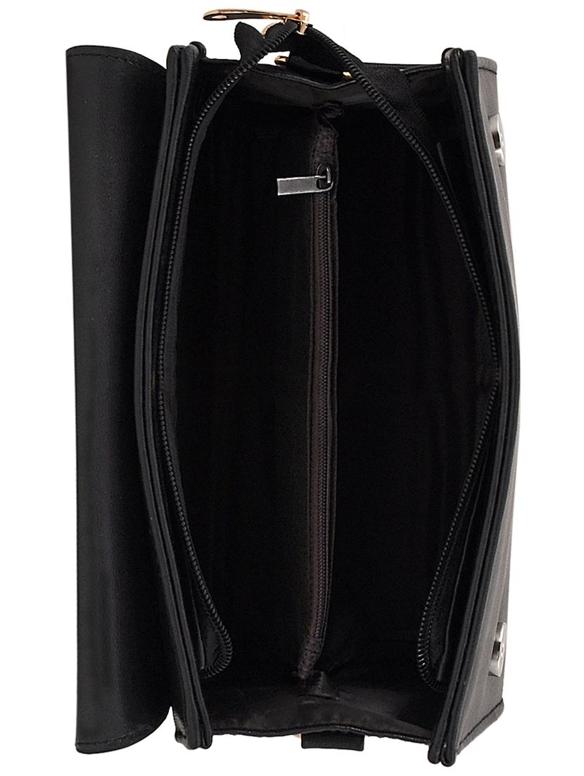 black leatherette (pu) handbag - 16375158 - Zoom Image - 3