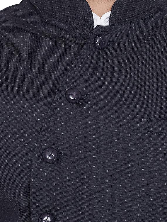 black printed nehru jacket - 16375309 - Zoom Image - 5