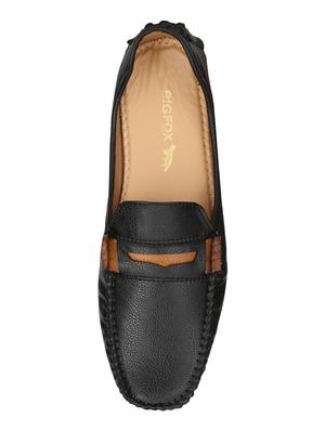 big fox black leatherette slip on loafers - 16375322 - Standard Image - 4
