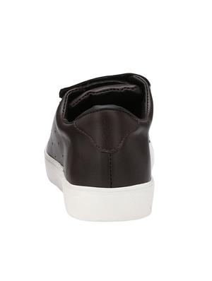 brown leatherette slip on sneakers - 16375335 - Standard Image - 3