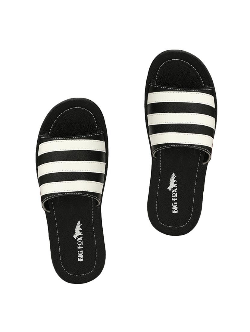 big fox black leatherette slip on slippers - 16375353 - Zoom Image - 1