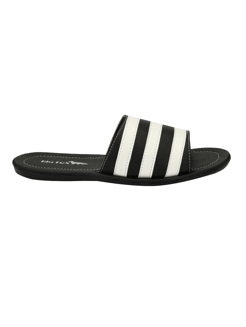 big fox black leatherette slip on slippers - 16375353 - Zoom Image - 3