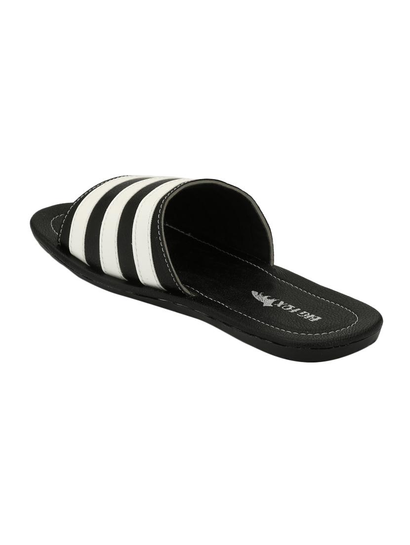 big fox black leatherette slip on slippers - 16375353 - Zoom Image - 4