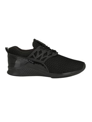 black mesh sport shoes - 16375370 - Standard Image - 2