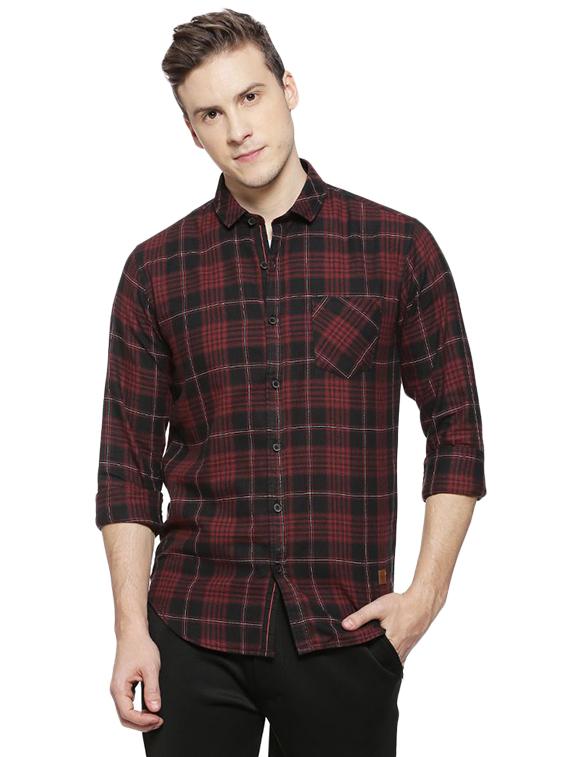 red checkered casual shirt - 16375417 - Zoom Image - 1