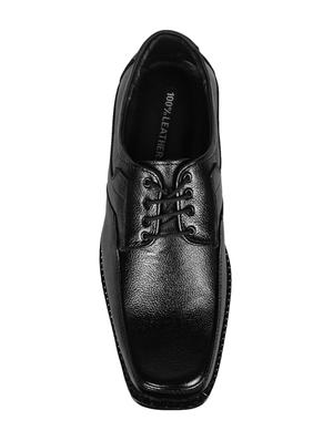 black leather lace-up derbys - 16376938 - Standard Image - 4
