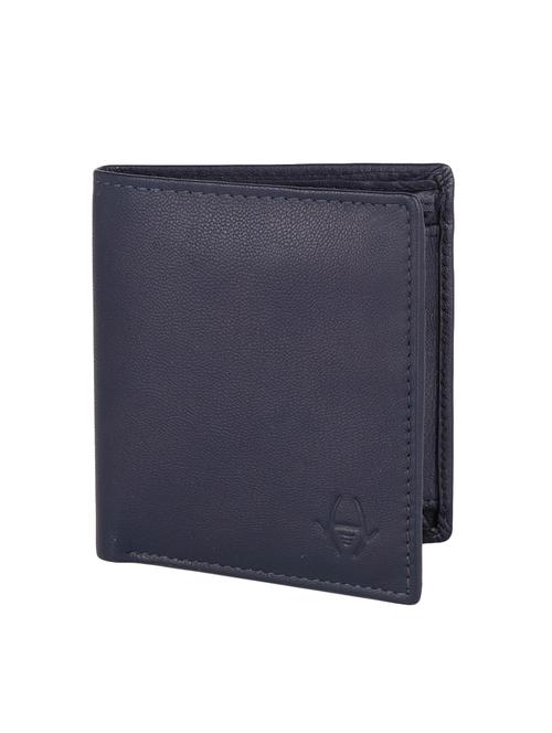 navy blue leather wallet - 16377075 - Standard Image - 1