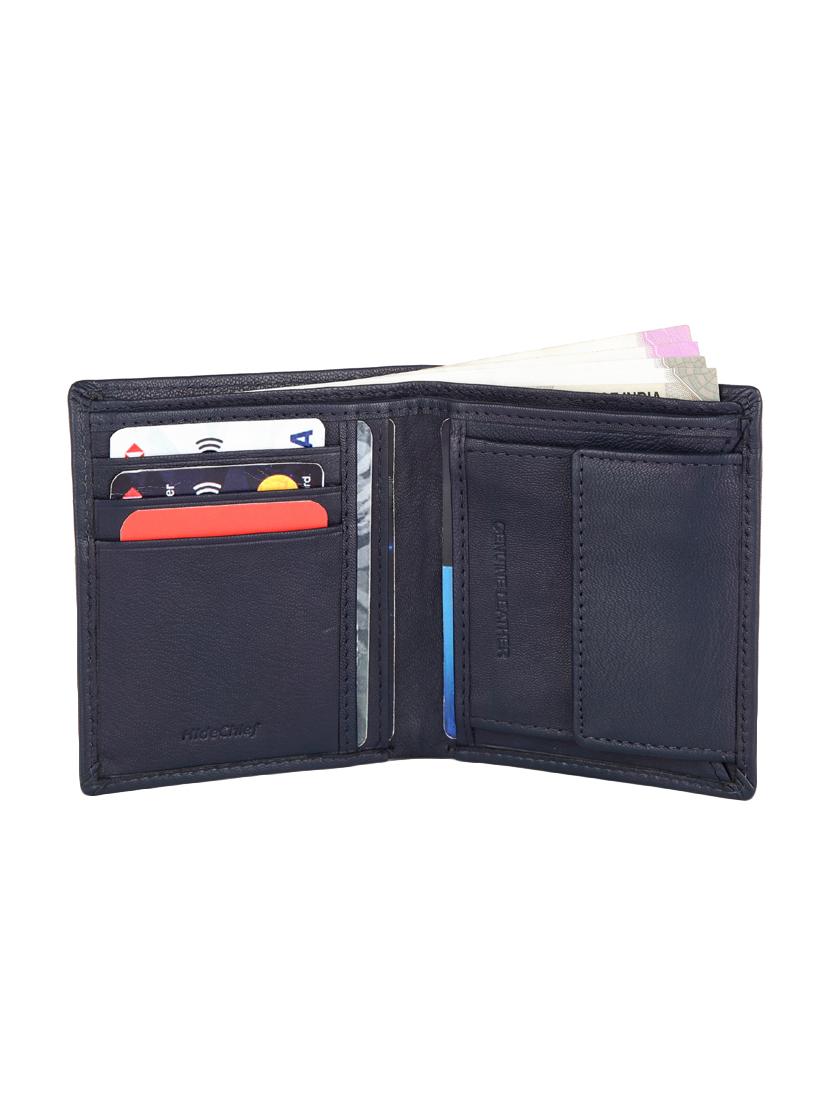 navy blue leather wallet - 16377075 - Zoom Image - 3