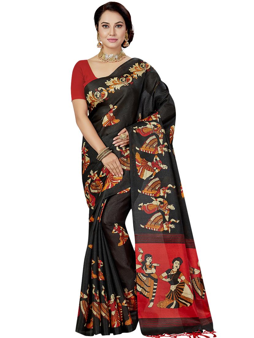 conversational printed saree with blouse - 16377908 - Zoom Image - 1