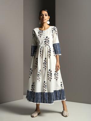 floral anarkali kurta - 16378858 - Standard Image - 2