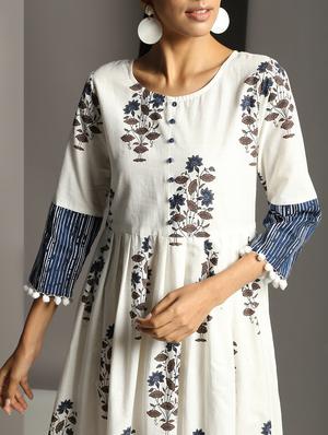 floral anarkali kurta - 16378858 - Standard Image - 5