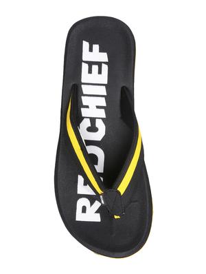 black fabric toe separator flip flops - 16379212 - Standard Image - 4