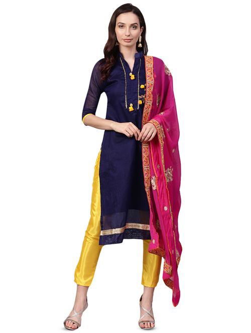 embroidered unstitched suit - 16380569 - Standard Image - 1