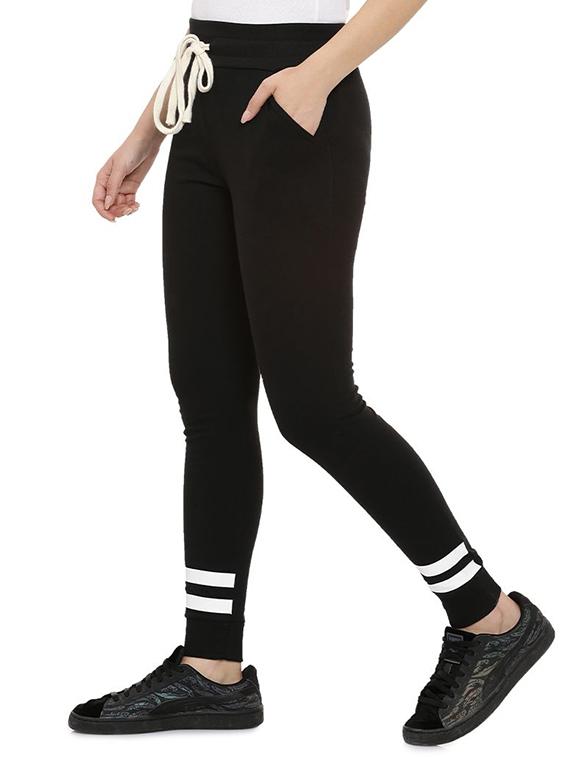 contrast tapping drawstring yoga pant - 16381706 - Zoom Image - 2