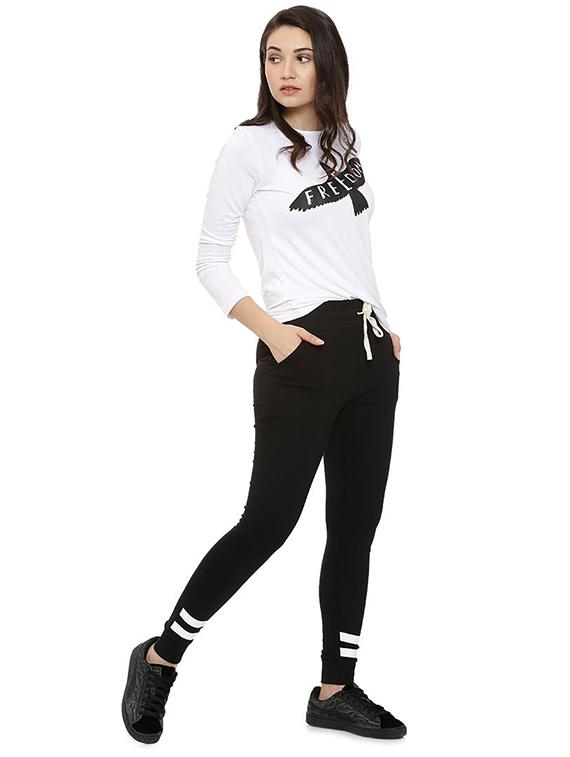 contrast tapping drawstring yoga pant - 16381706 - Zoom Image - 4