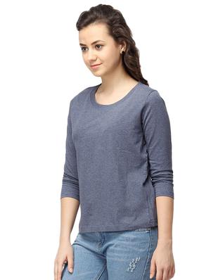 round neck solid tee - 16381713 - Standard Image - 2