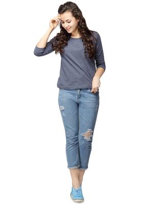 round neck solid tee - 16381713 - Standard Image - 4