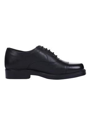 black leather lace-up oxfords - 16382753 - Standard Image - 2