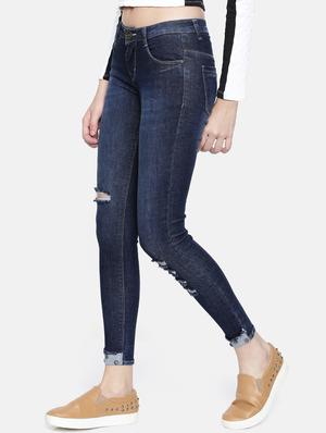 pocket detail distress jeans - 16383769 - Standard Image - 2