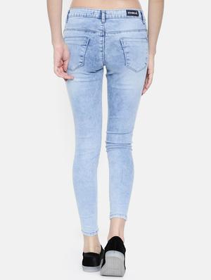 embroidered stone wash jeans - 16383799 - Standard Image - 3