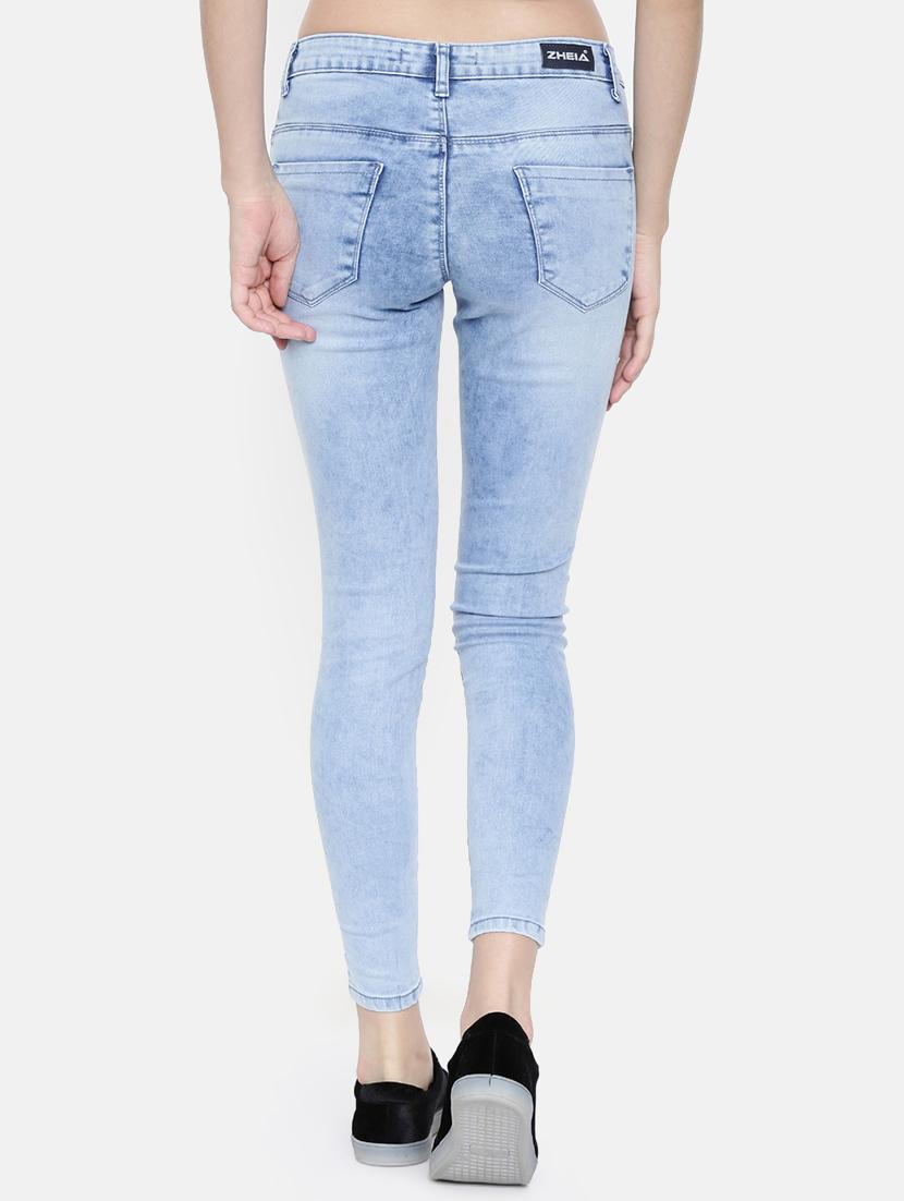 embroidered stone wash jeans - 16383799 - Zoom Image - 3