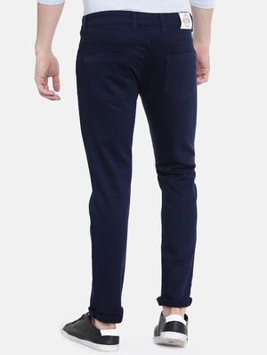 navy blue cotton solid denim jeans - 16383884 - Standard Image - 3