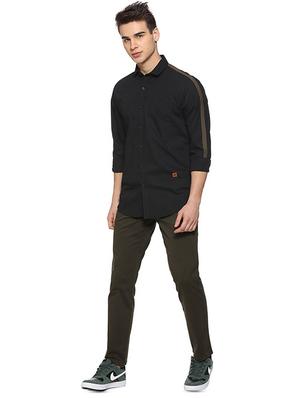 black side taped casual shirt - 16385256 - Standard Image - 4
