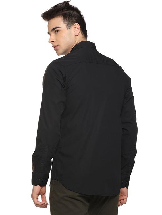 black side taped casual shirt - 16385256 - Zoom Image - 3