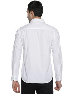 white printed casual shirt - 16385257 - Standard Image - 3